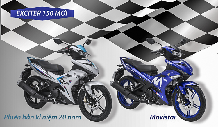 Yamaha ra mắt 2 phiên bản mới Exciter 150 2019 Movistar Yamaha ra mắt 2 phiên bản mới Exciter 150 2019 Movistar