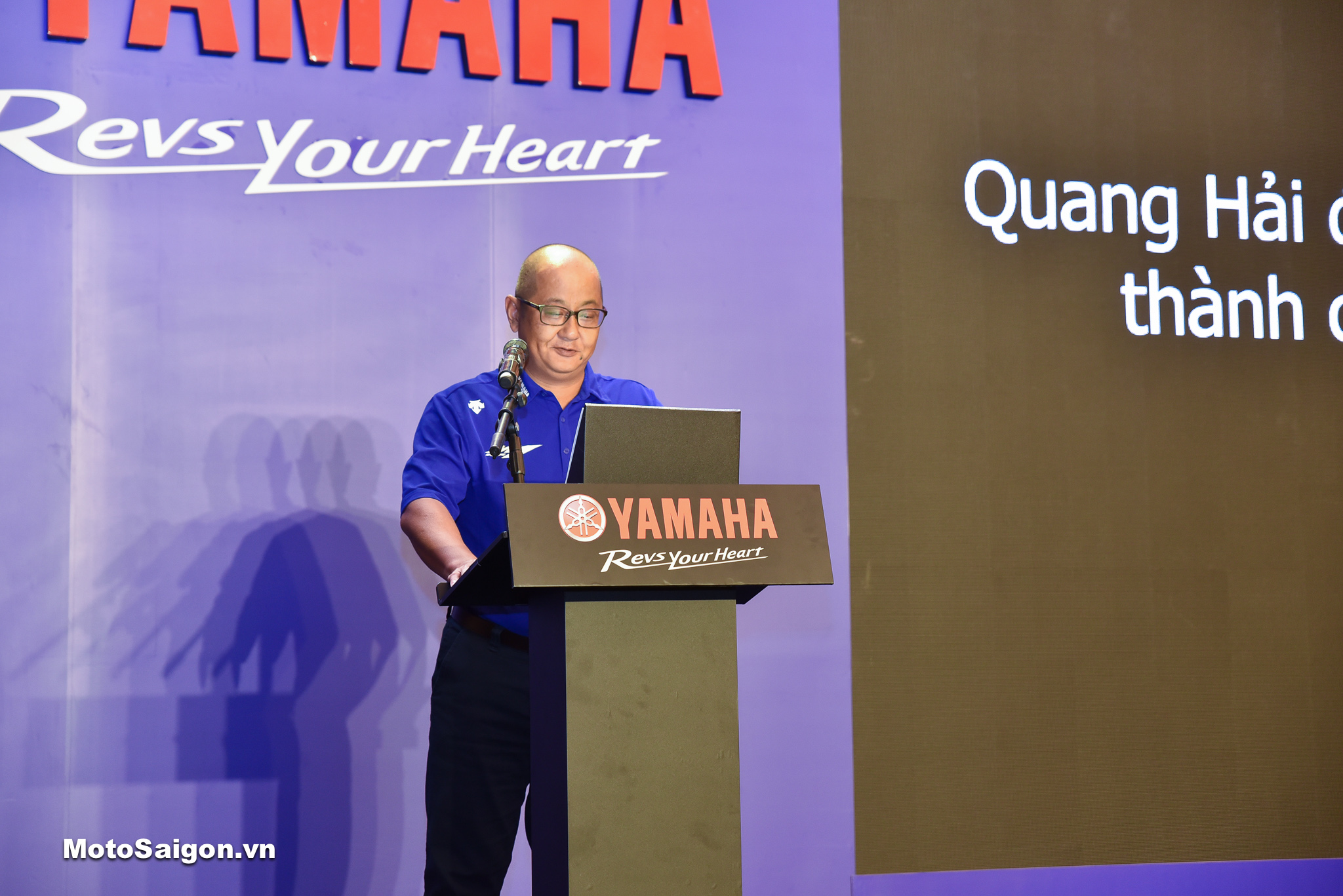 Ông Kawano Toshiya, Tổng giám đốc Yamaha Motor Việt Nam phát biểu tại sự kiện Ông Kawano Toshiya, Tổng giám đốc Yamaha Motor Việt Nam phát biểu tại sự kiện