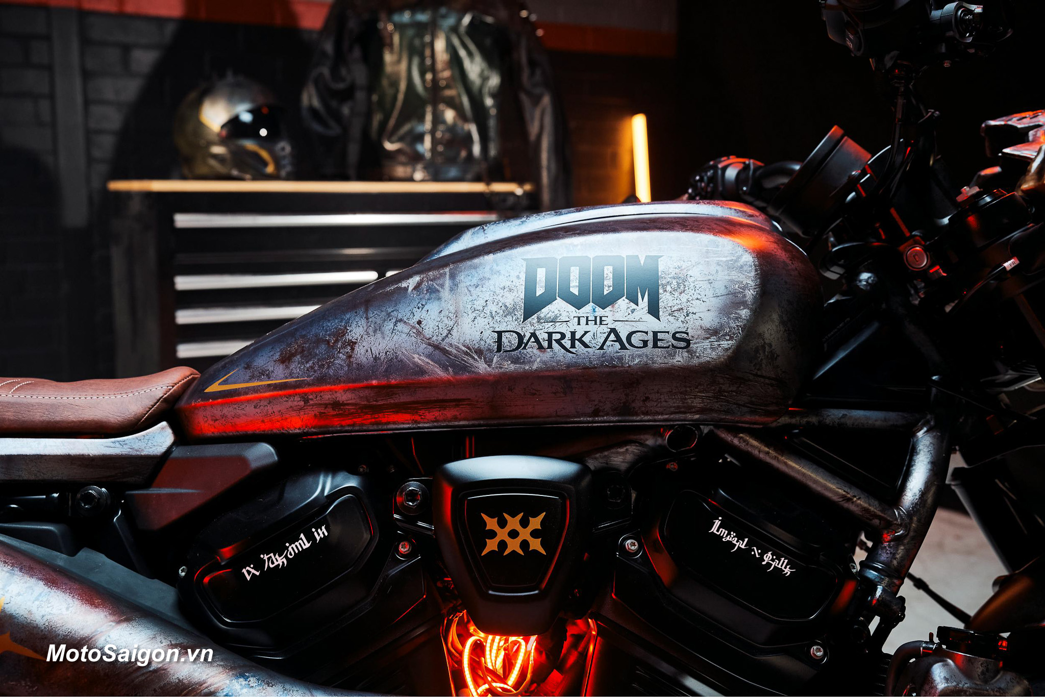 Harley-Davidson Sportster S độ cực độc theo game DOOM The Dark Ages