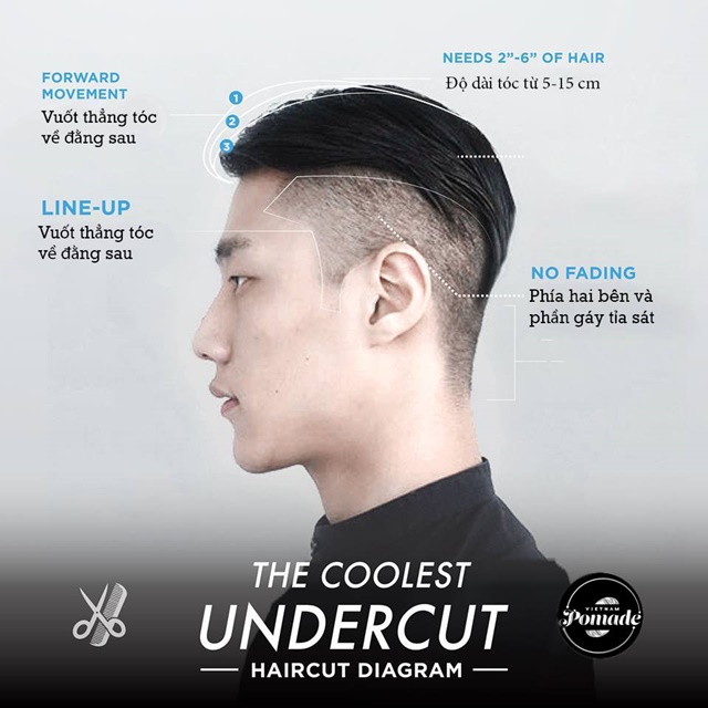 Undercut - Undercut là kiểu tóc thời thượng được nhiều chàng trai yêu thích. Hình ảnh chàng trai trong bức hình này với mái tóc Undercut được tạo nên đầy mạnh mẽ và nam tính chắc chắn sẽ khiến bạn cảm thấy thích thú.