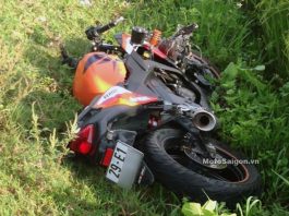 CBR150 gặp tai nạn tại huyện Ba Vì Hà Nội