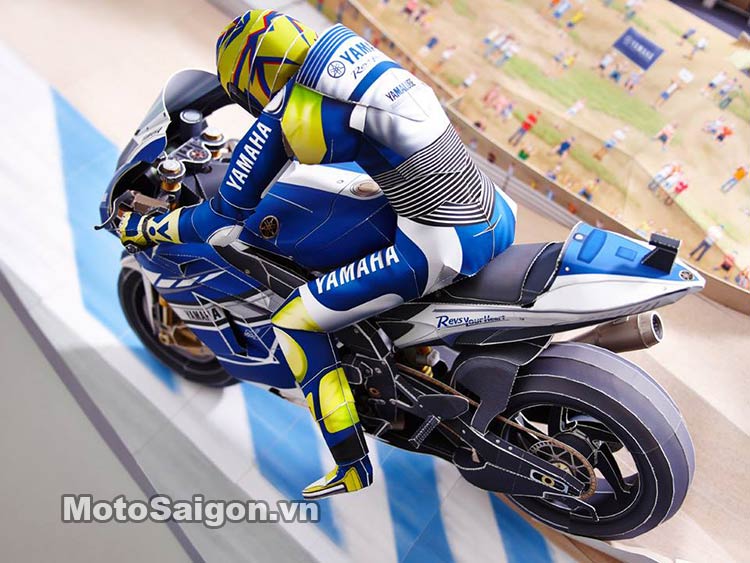 Độc đáo mô hình giấy các mẫu Moto của Yamaha Motosaigon