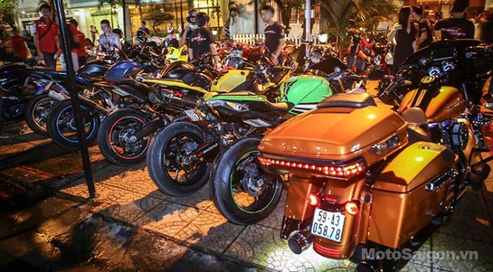 Màn đốt lốp ấn tượng tại Sinh nhật lần 4 Omega Rider Club - Motosaigon