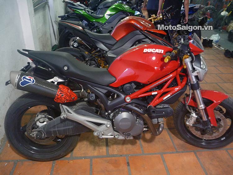 Ducati Monster 795 ấn tượng trong bản độ trăm triệu của biker Thái   2banhvn