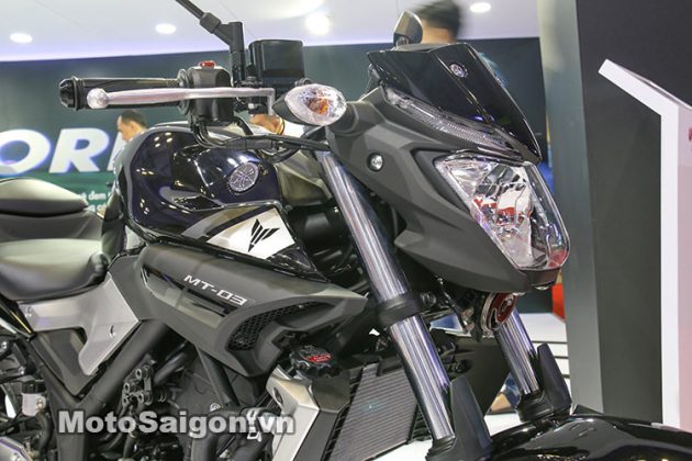 Yamaha MT-03 độ đầu đèn MT-15 kết hợp gương cầu cực ngầu - Motosaigon