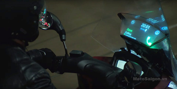 Kính chắn gió thông minh dành cho xe moto pkl (Smart Shield) 