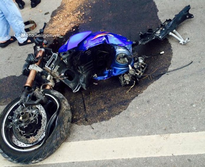 Tai nạn xe moto Suzuki nài xe tử vong tại chỗ - Motosaigon