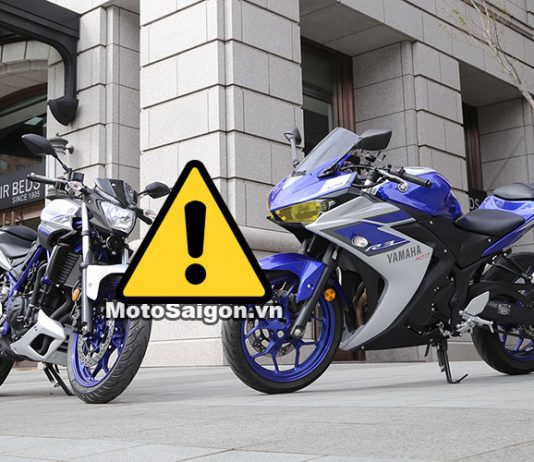 Yamaha r3 MT-03 bị triệu hồi vì lỗi kỹ thuật
