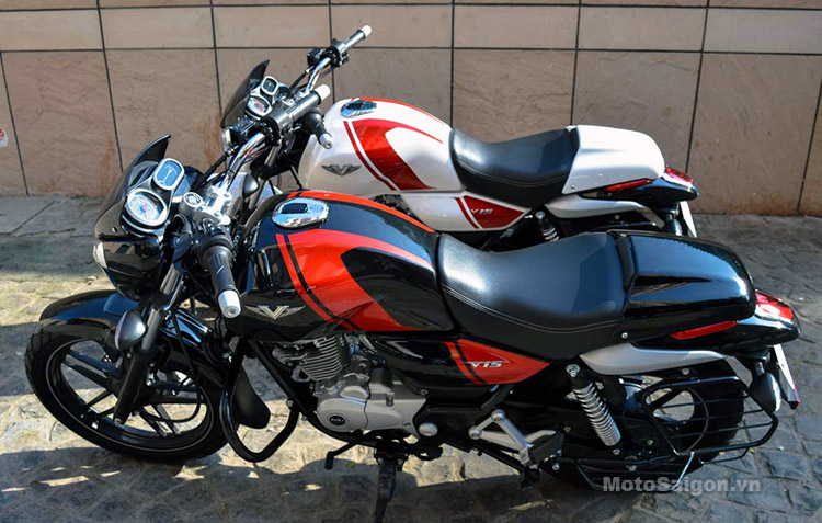 Bajaj V15 2016 mầu xe moto Cafe Racer 150cc của Ấn Độ