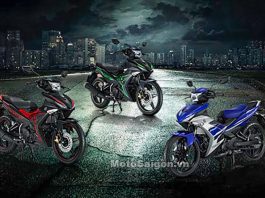 Exciter 150 tại Thái Lan với 2 màu tem mới