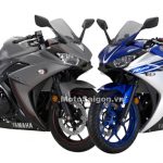 Yamaha R3 đen nhám và Yamaha R3 xanh GP mới 2016