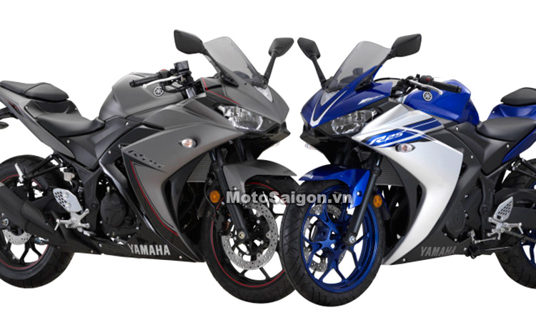 Yamaha R3 đen nhám và Yamaha R3 xanh GP mới 2016