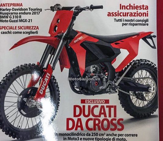 Moto cào cào Ducati offroad