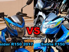 So sanh Raider R150 Fi 2017 vs Satria F150