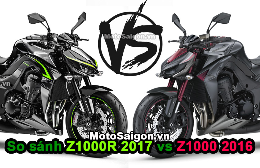 Z1000R 2017 có gì mới và khác biệt so với Z1000 2016? motosaigon