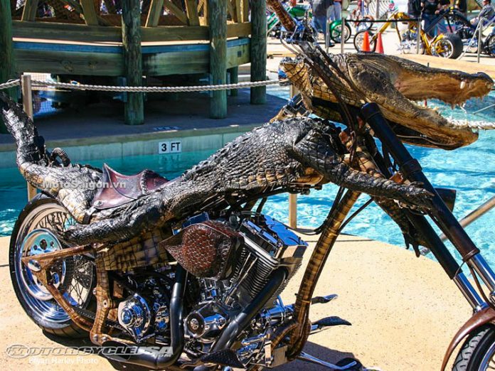 Xe moto độ cá sấu khiến cộng đồng biker phẫn nộ - Motosaigon