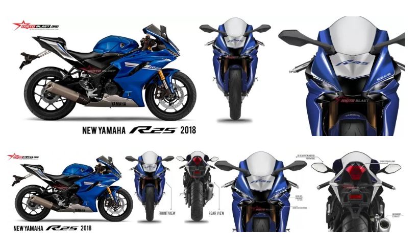 Yamaha R25 lần thứ nhất lộ thông số kỹ thuật chuyên môn  Xe