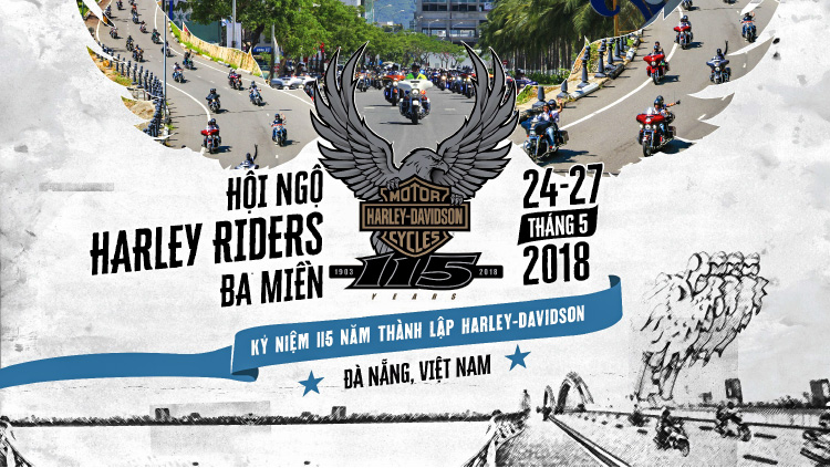 Hội ngộ Harley Riders 3 miền: Sự kiện lớn mừng 115 năm thành lập Harley-Davidson