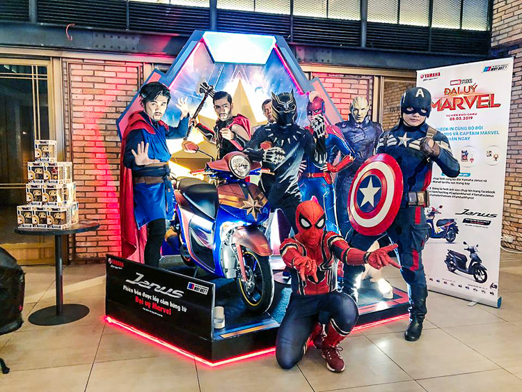 Yamaha Janus đồng hành cùng bom tấn phim siêu anh hùng ĐẠI UÝ MARVEL Yamaha Janus đồng hành cùng bom tấn phim siêu anh hùng ĐẠI UÝ MARVEL