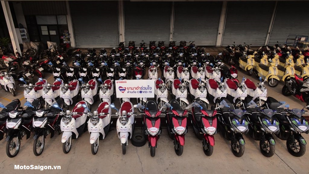 Yamaha ủng hộ 100 xe máy phục vụ cho cuộc chiến chống Covid-19 - Motosaigon