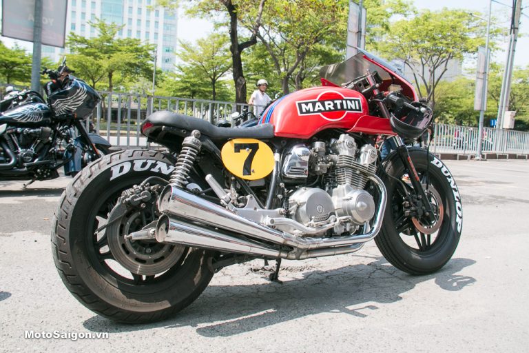 Honda CB750 Martini bản độ Cafe Racer cực ngầu của dân chơi Sài Thành