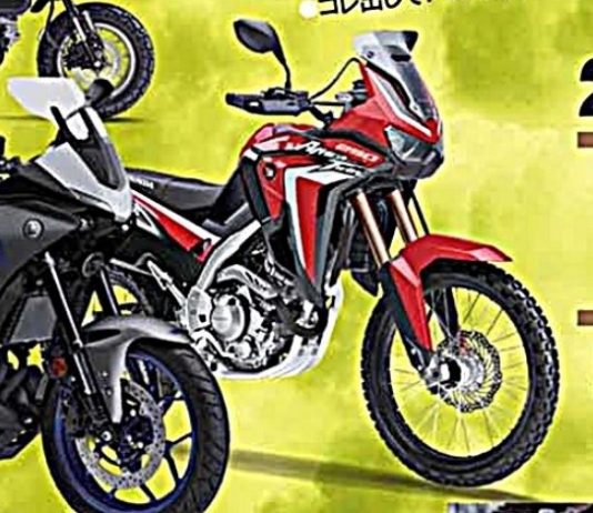 Hình ảnh kết xuất đồ họa của Honda Africa Twin 250 trên Young Machine