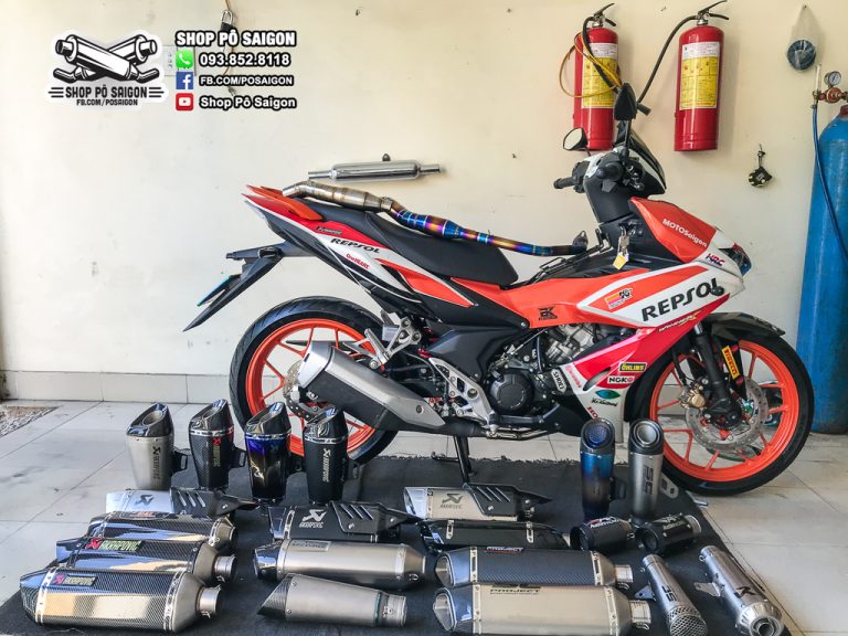 Pô CB600 - Độ pô đút gầm Winner X