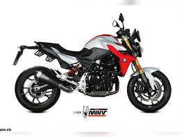 Ống xả Delta Race Black trên BMW F 900 R