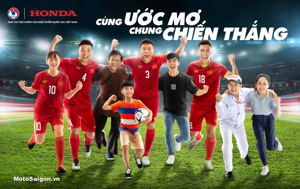 Honda Việt Nam tiếp tục là Nhà Tài trợ chính của các Đội tuyển Bóng đá Quốc gia Việt Nam giai đoạn 2021-2024