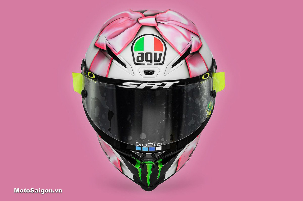 Nón bảo hiểm AGV bản đặc biệt kỷ niệm con gái sắp chào đời của Rossi VR46
