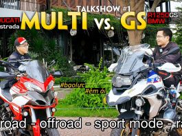 Đánh giá xe Ducati Multistrada (anh Lê Thiết Vũ) so sánh với BMW R1250 GS (CTV Nguyễn Thế Dương) sau tour Cần Giờ