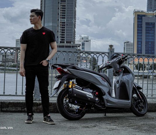 Honda Sh300i độ cực đẹp với phối màu xám đen kèm loạt đồ chơi đáng tham khảo