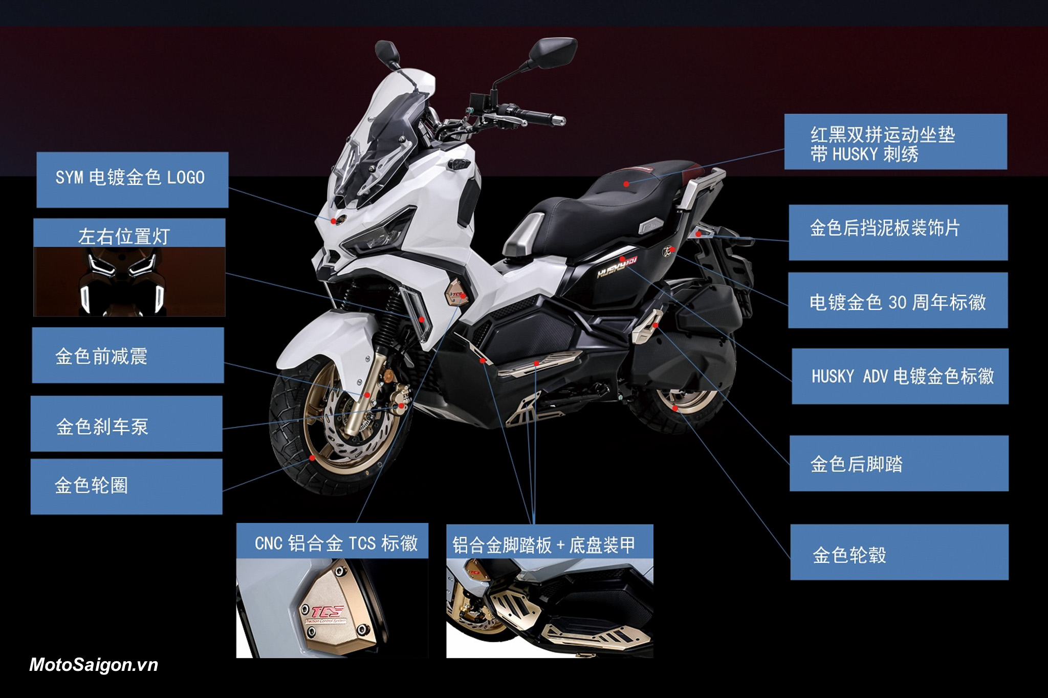 SYM Husky ADV 150 2022 có giá cạnh tranh với Honda ADV 150