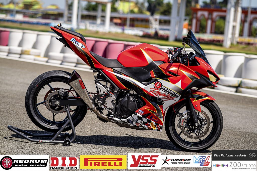 DID VRC 2022 - Soi chi tiết xe đua Ninja 400 của đội Redrum Racing đã ...