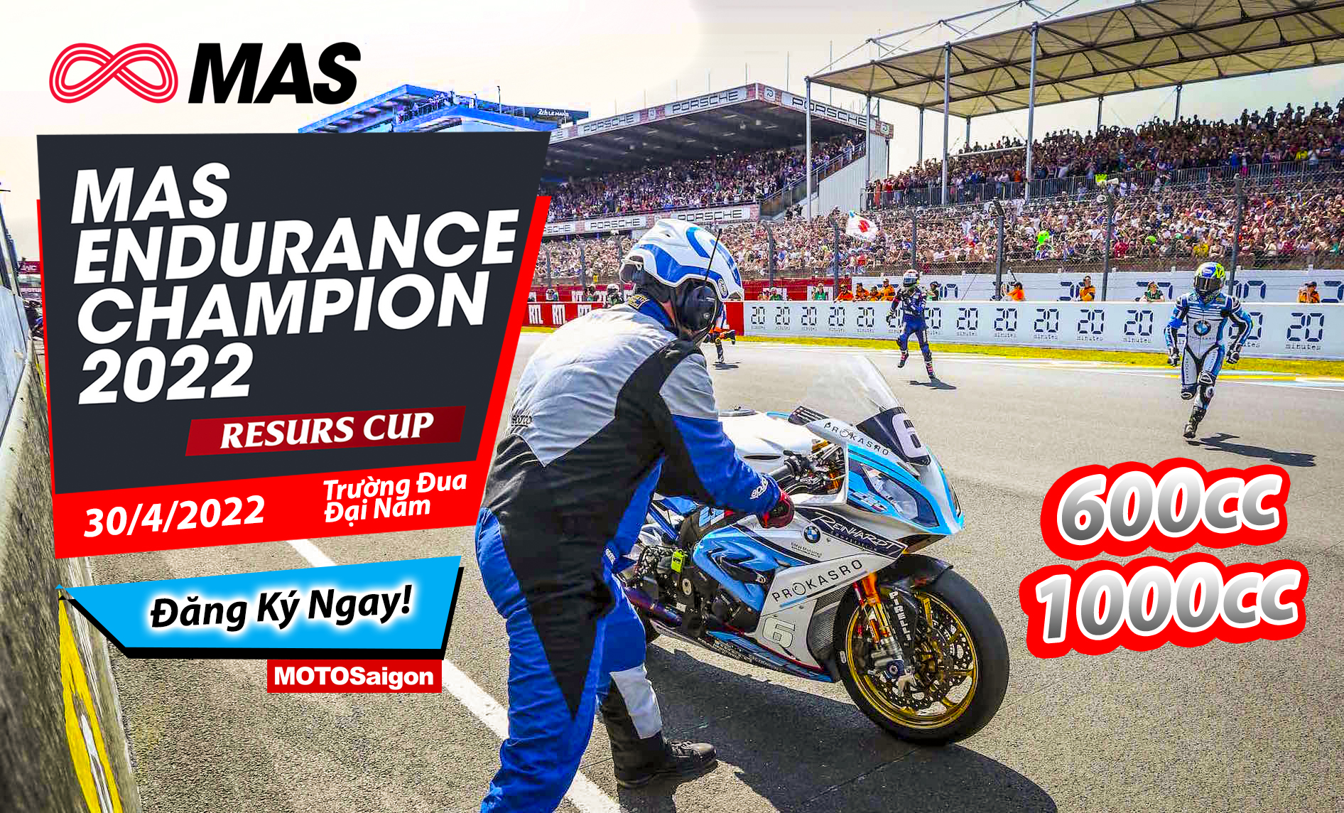 RESURS CUP - MAS Endurance Champion 2022 - Đăng ký tham gia giải đua xe tiếp sức moto pkl