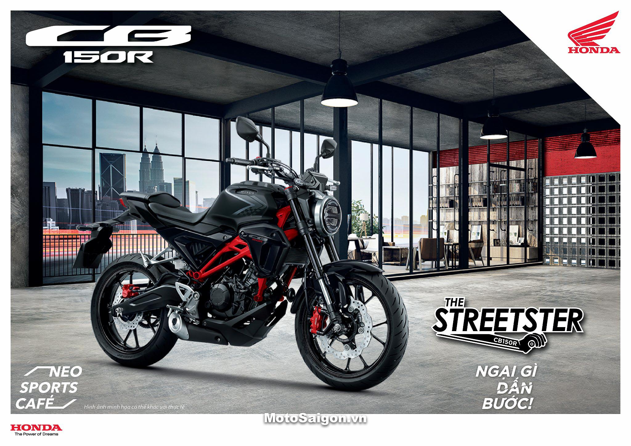 CB150R Streetster 2022 phiên bản mới đã được Honda ra mắt kèm giá bán