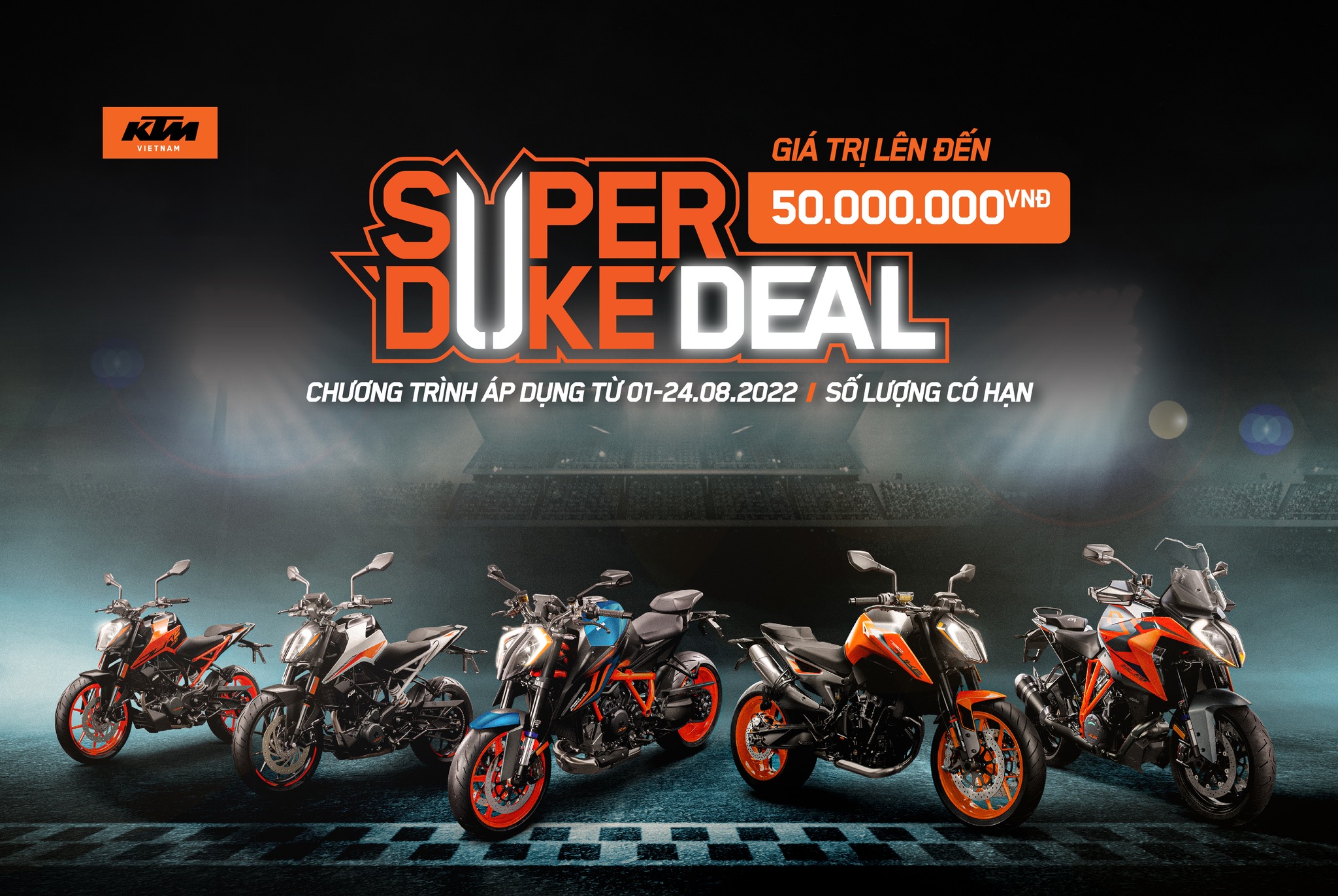 SUPER DUKE DEAL - Chương trình siêu ưu đãi giá xe KTM Duke với số lượng giới hạn