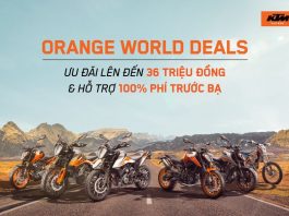 ORANGE WORLD DEALS – Thời điểm vàng để sở hữu xe KTM với siêu ưu đãi lên đến 36.000.000 VND và tặng 100% phí trước bạ.