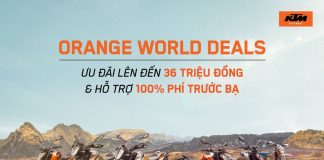 ORANGE WORLD DEALS – Thời điểm vàng để sở hữu xe KTM với siêu ưu đãi lên đến 36.000.000 VND và tặng 100% phí trước bạ.