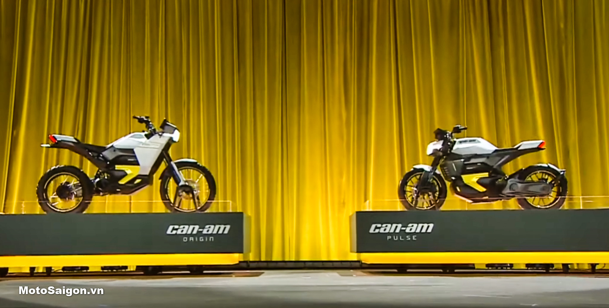 Can-Am ra mắt 2 mẫu xe mô tô điện Origin địa hình & Pulse đường phố