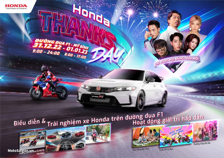 Honda Việt Nam tổ chức Đại nhạc hội Honda Thanks Day để tri ân khách