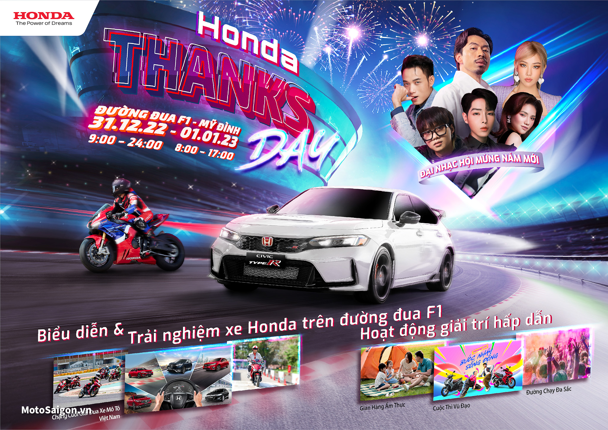 Honda Việt Nam tổ chức Đại nhạc hội Honda Thanks Day để tri ân khách hàng