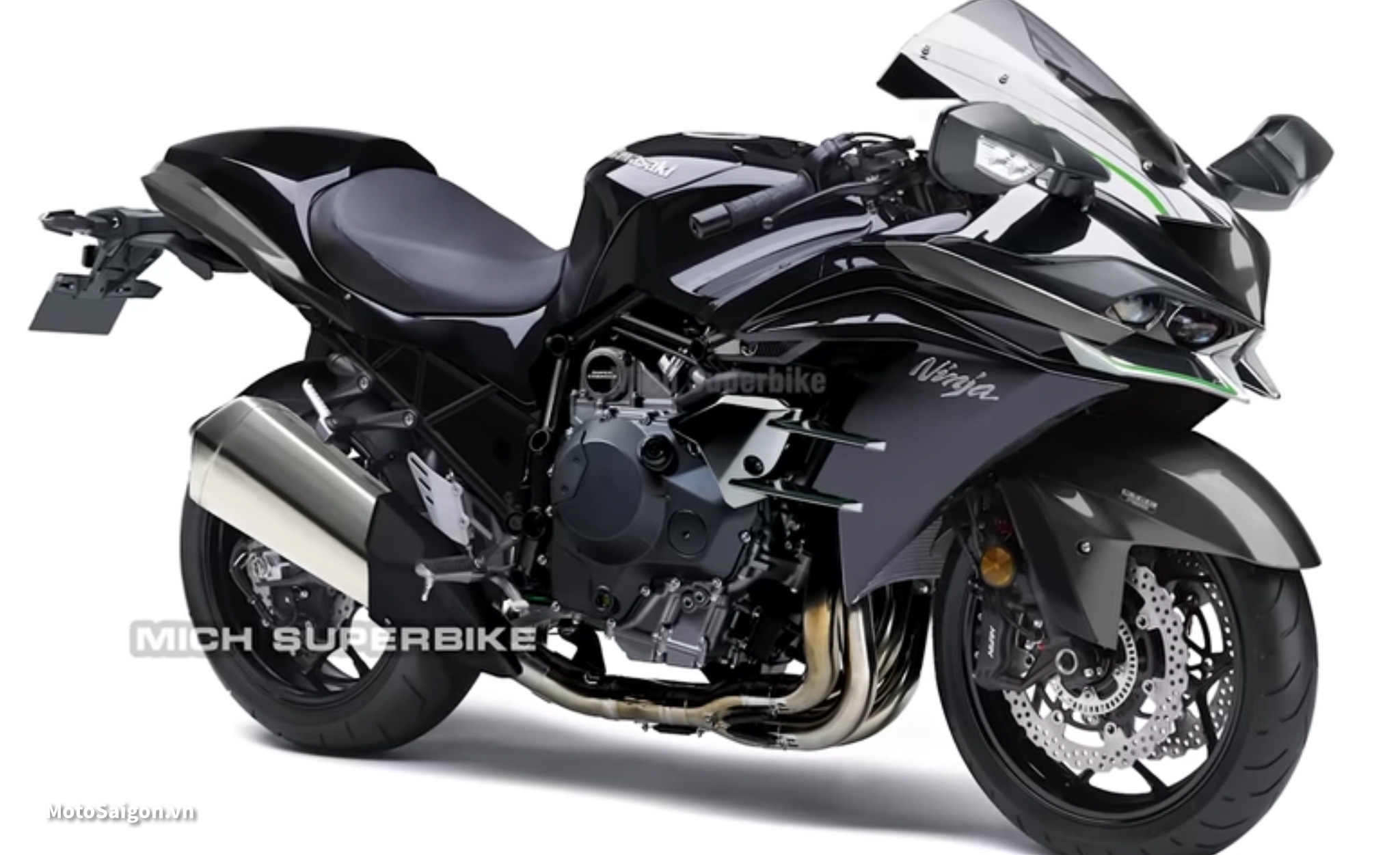 Kawasaki Ninja ZX-15R 1500cc công suất 300hp lộ ảnh