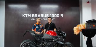 Vợ chồng Di Băng Quốc Vũ bất ngờ tậu siêu phẩm KTM Brabus 1300 R