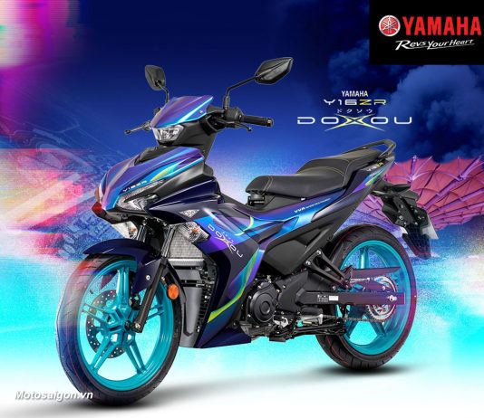 Yamaha Exciter 155 Doxou Tech Art đặc biệt màu xanh đẹp mắt