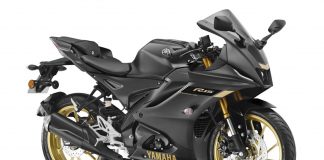 Yamaha ra mắt R15 v4 2023 màu đen vàng Dark Knight