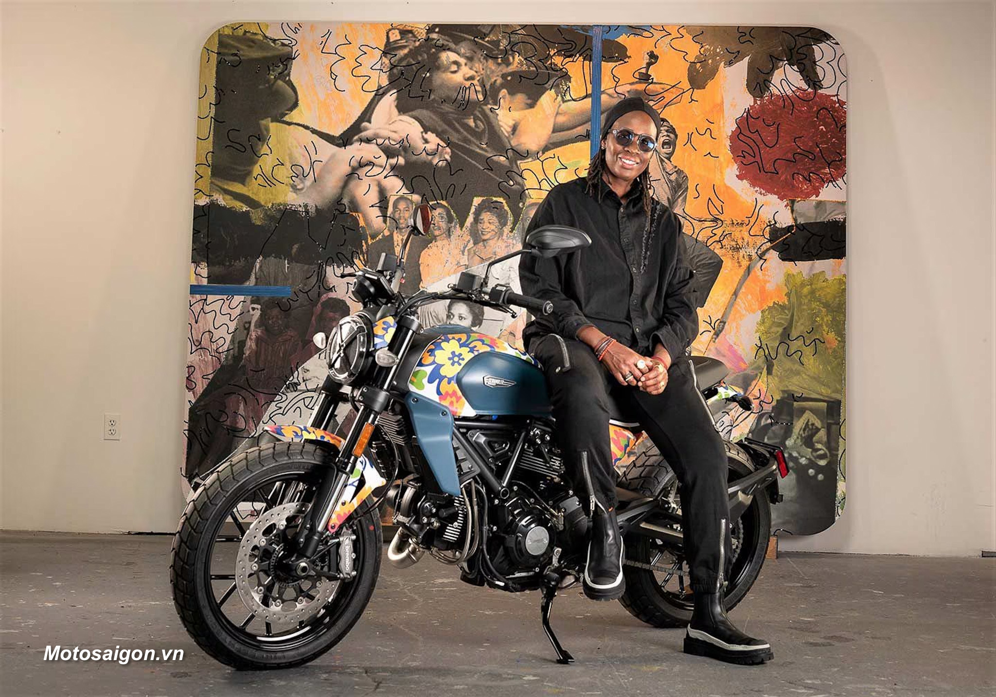 Ducati Scrambler 2023 “hoá” thành tác phẩm nghệ thuật được đem đấu giá