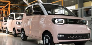 Lô xe điện Wuling HongGuang Mini EV chuẩn bị đến tay khách hàng