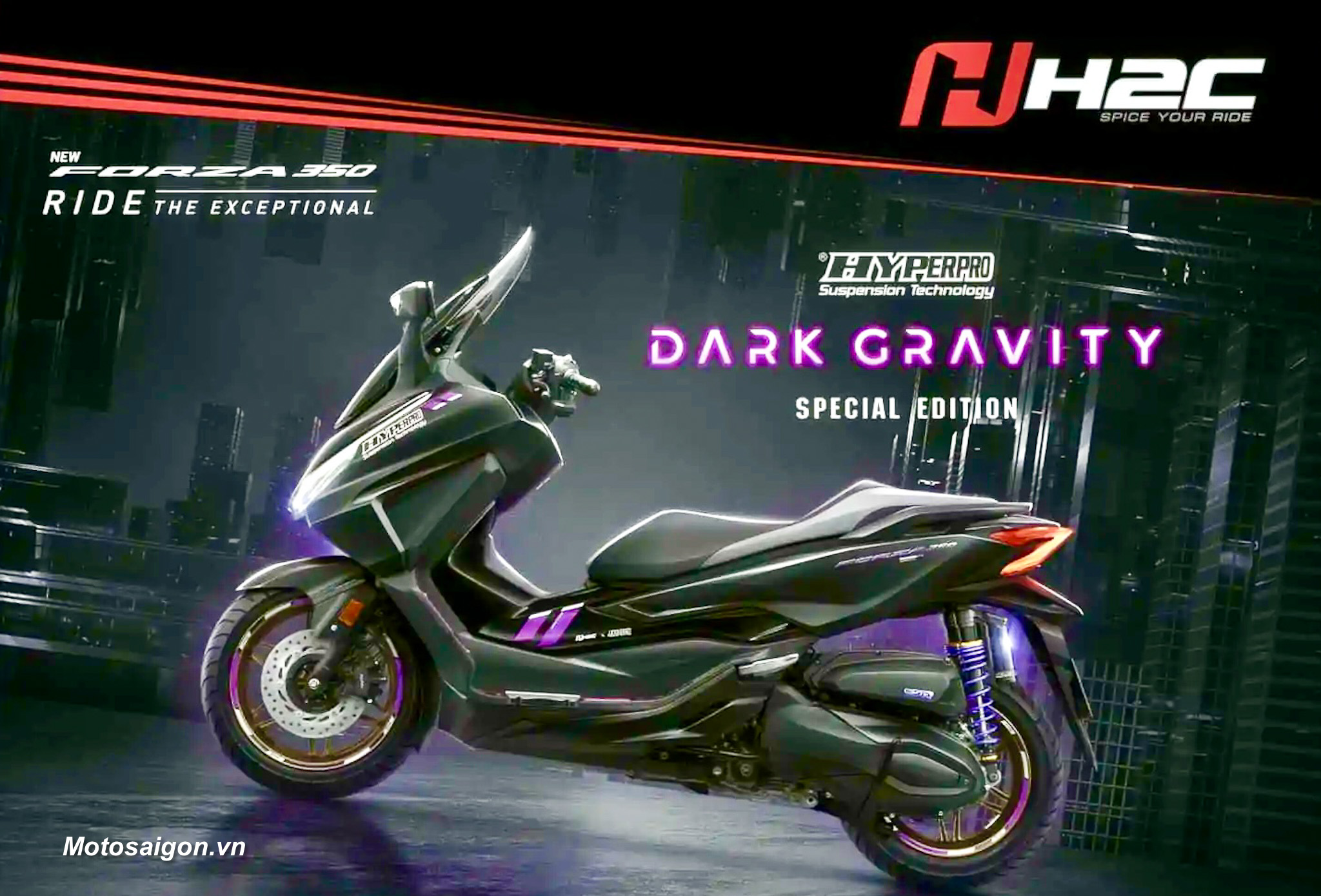 Honda Forza 350 Dark Gravity bản đặc biệt màu tím 2024