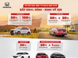 Honda tung siêu ưu đãi cho xe ô tô City, BR-V, HR-V, Civic, Accord